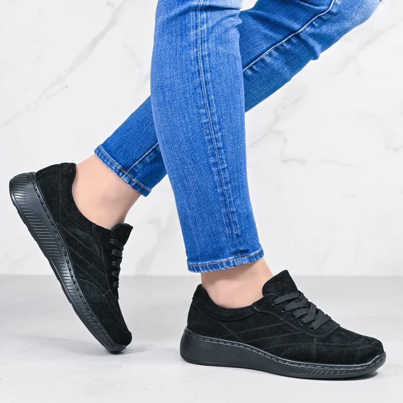 Obuća prirodna koža E18131-1 Black