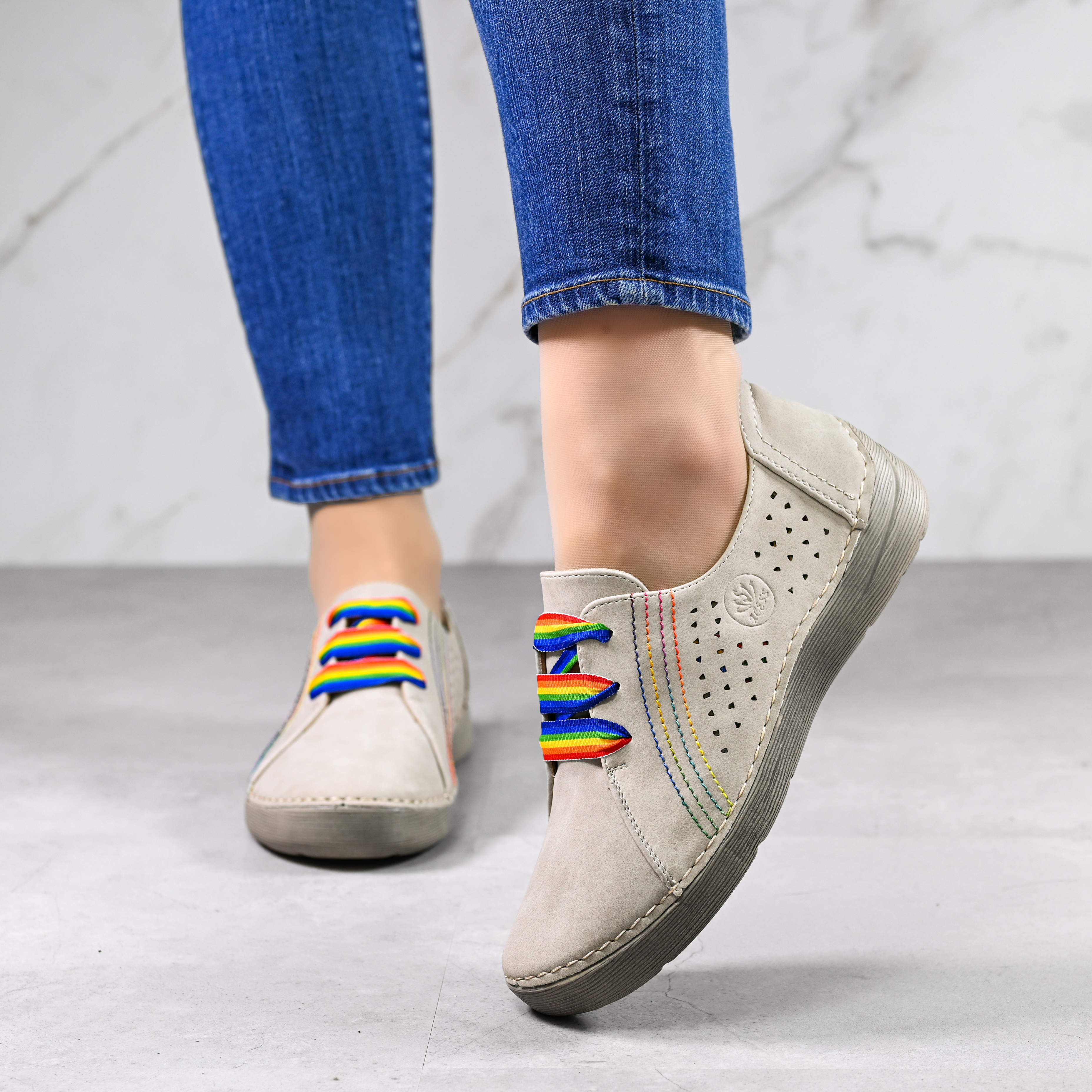 Ženske ležerne cipele  A18151-3 Beige